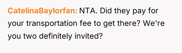 CatelinaBaylorfan NTA. Did they pay for your transportation fee to...