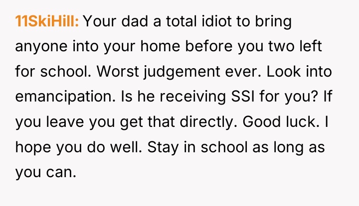 11SkiHill Your dad a total idiot to bring anyone into...