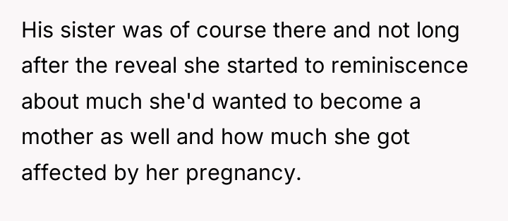 His sister was of course there and not long after...