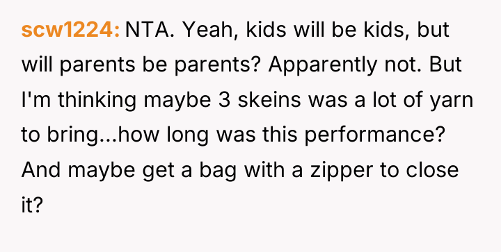 scw1224 NTA. Yeah, kids will be kids, but will parents...
