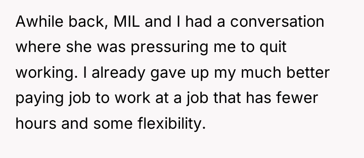 Awhile back, MIL and I had a conversation where she...