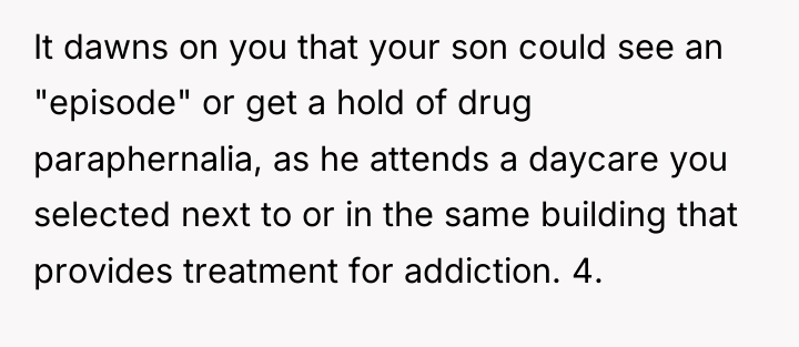It dawns on you that your son could see an...