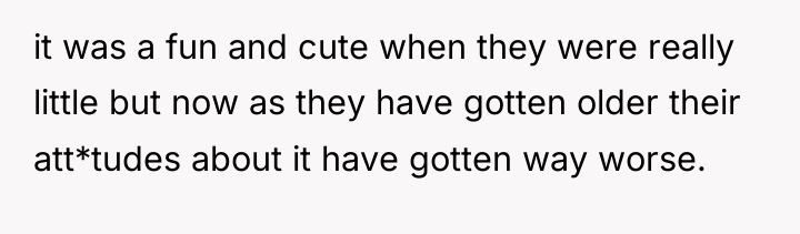 it was a fun and cute when they were really...