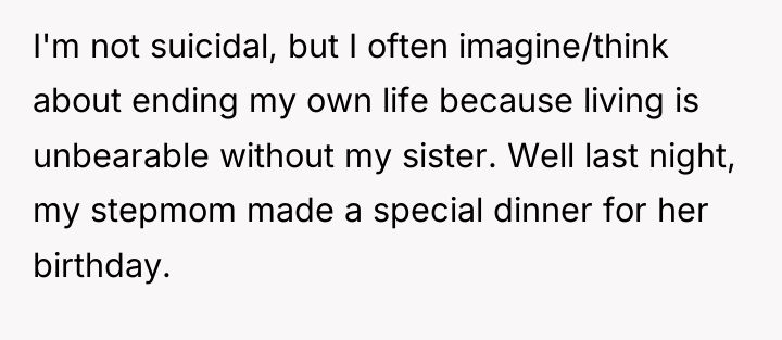 I'm not suicidal, but I often imagine/think about ending my...