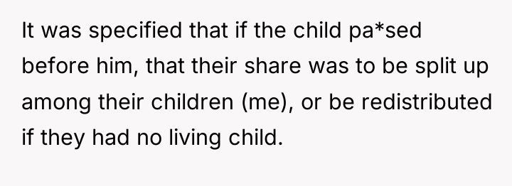 It was specified that if the child pa*sed before him,...