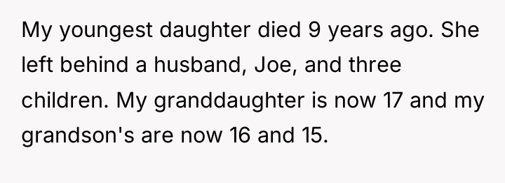 My youngest daughter died 9 years ago. She left behind...