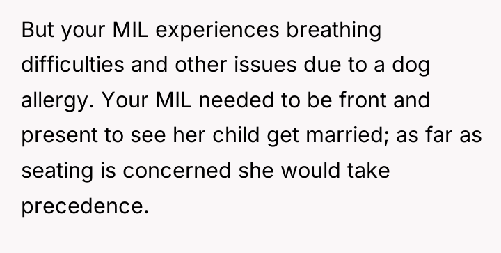 But your MIL experiences breathing difficulties and other issues due...
