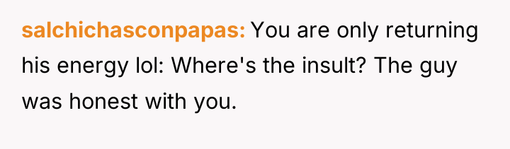 salchichasconpapas You are only returning his energy lol: Where's the...