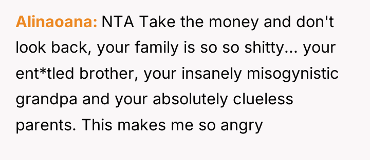 Alinaoana NTA Take the money and don't look back, your...