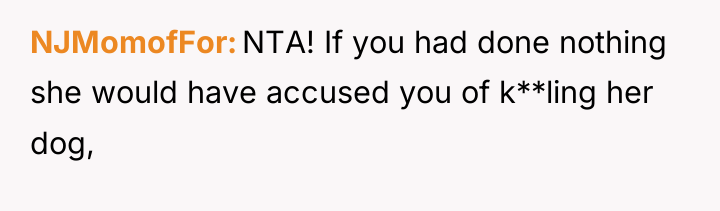 NJMomofFor NTA! If you had done nothing she would have...