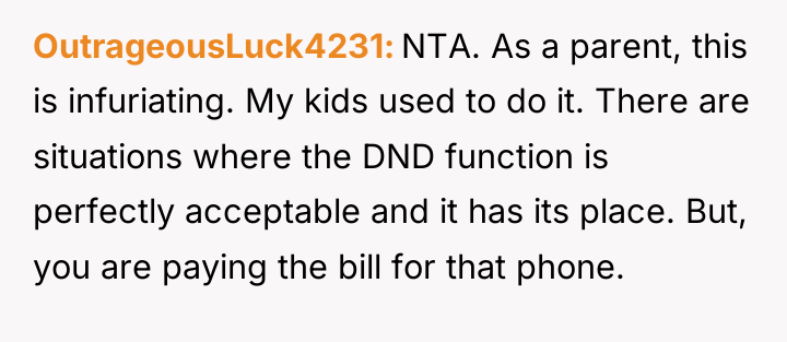OutrageousLuck4231 NTA. As a parent, this is infuriating. My kids...