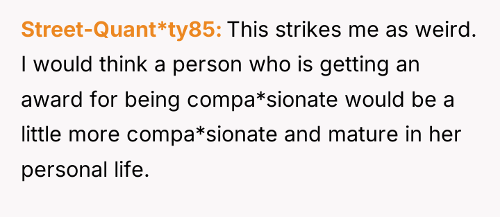 Street-Quant*ty85 This strikes me as weird. I would think a...
