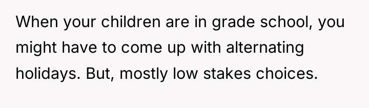 When your children are in grade school, you might have...