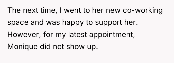 The next time, I went to her new co-working space...