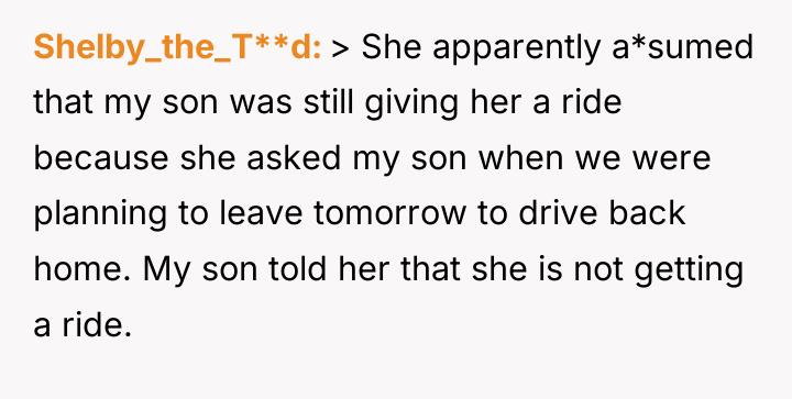Shelby_the_T**d > She apparently a*sumed that my son was still...