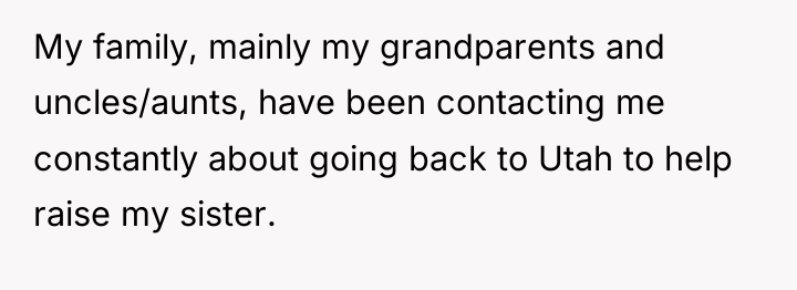 My family, mainly my grandparents and uncles/aunts, have been contacting...