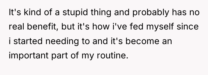 It's kind of a stupid thing and probably has no...