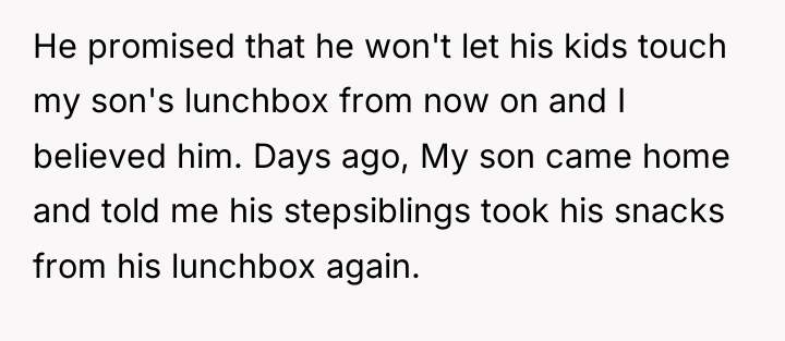 He promised that he won't let his kids touch my...
