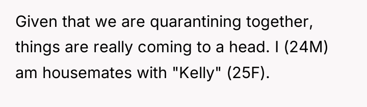 Given that we are quarantining together, things are really coming...