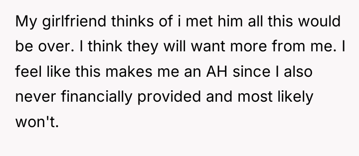 My girlfriend thinks of i met him all this would...
