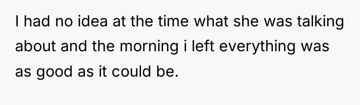 I had no idea at the time what she was...