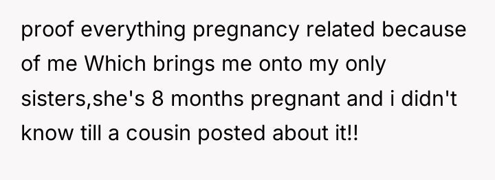 proof everything pregnancy related because of me Which brings me...