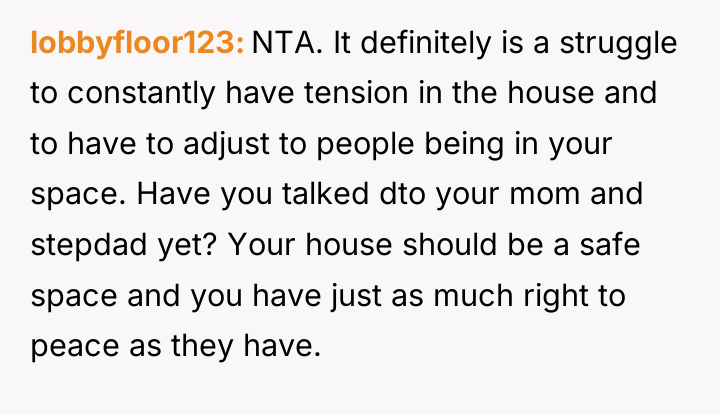 lobbyfloor123 NTA. It definitely is a struggle to constantly have...