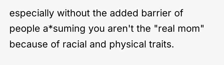 especially without the added barrier of people a*suming you aren't...