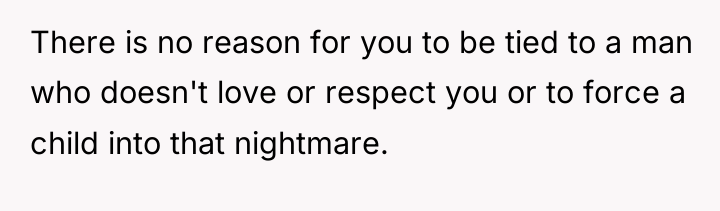 There is no reason for you to be tied to...