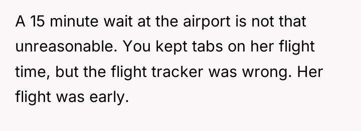 A 15 minute wait at the airport is not that...