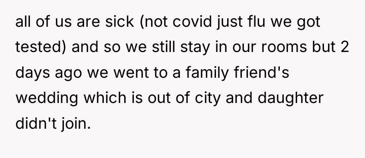 all of us are sick (not covid just flu we...
