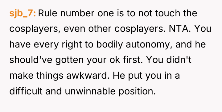 sjb_7 Rule number one is to not touch the cosplayers,...