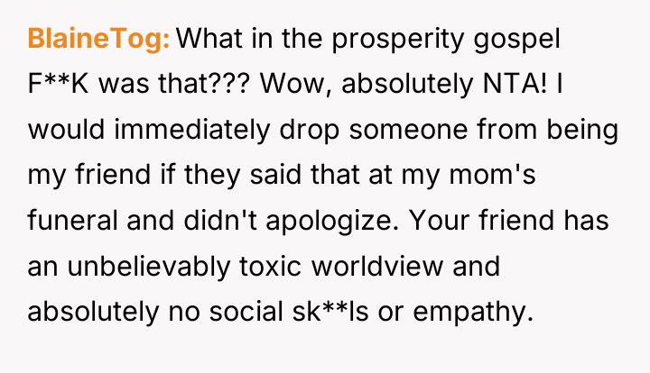 BlaineTog What in the prosperity gospel F**K was that??? Wow,...