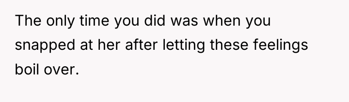 The only time you did was when you snapped at...