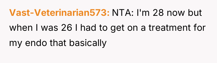 Vast-Veterinarian573 NTA: I'm 28 now but when I was 26...