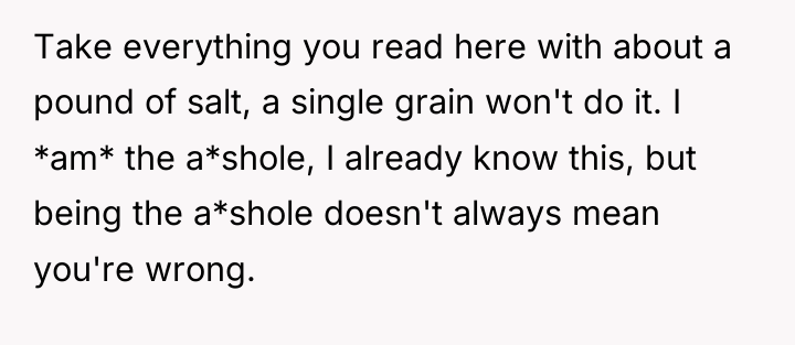 Take everything you read here with about a pound of...