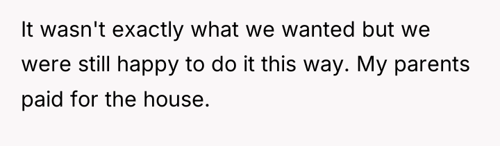 It wasn't exactly what we wanted but we were still...