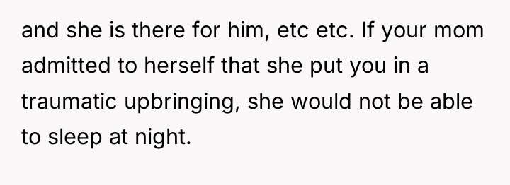 and she is there for him, etc etc. If your...