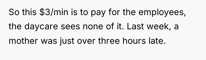 So this $3/min is to pay for the employees, the...