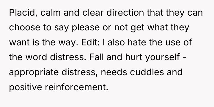 Placid, calm and clear direction that they can choose to...