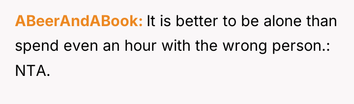 ABeerAndABook It is better to be alone than spend even...