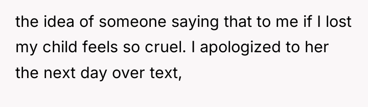 the idea of someone saying that to me if I...
