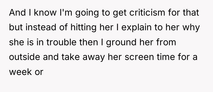 And I know I'm going to get criticism for that...