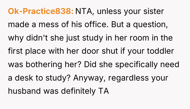 Ok-Practice838 NTA, unless your sister made a mess of his...