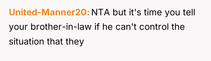 United-Manner20 NTA but it's time you tell your brother-in-law if...