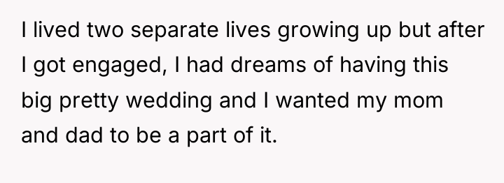I lived two separate lives growing up but after I...