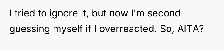I tried to ignore it, but now I'm second guessing...