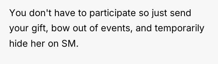 You don't have to participate so just send your gift,...