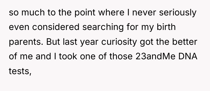 so much to the point where I never seriously even...