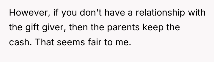 However, if you don't have a relationship with the gift...